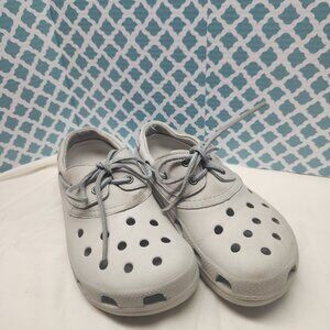 Crocs Leather Boat Deck